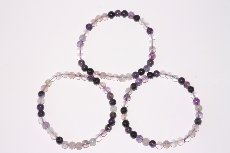 Fluorite Ball Bracelet 6 mm