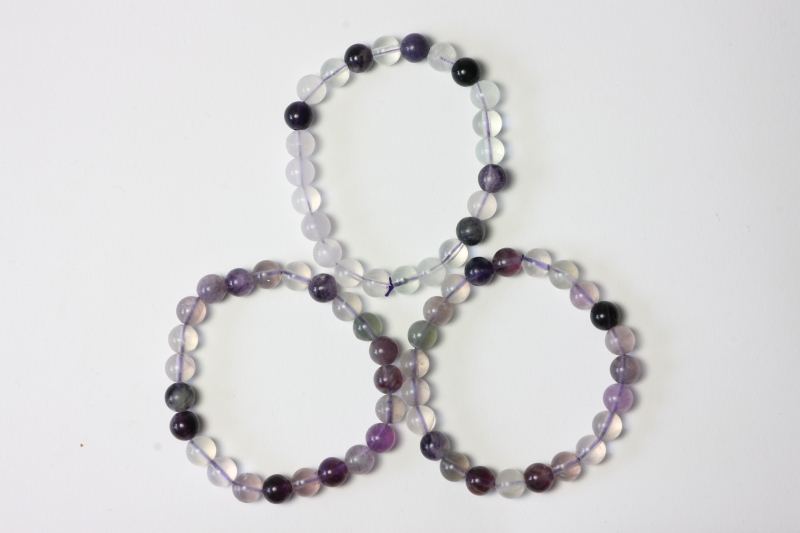 Fluorite Ball Bracelet 8 mm