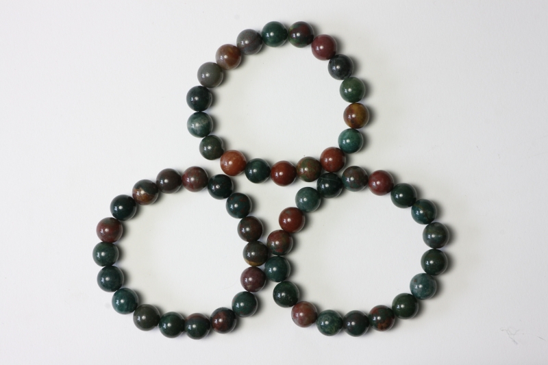 Bloodstone Ball Bracelet 10 mm