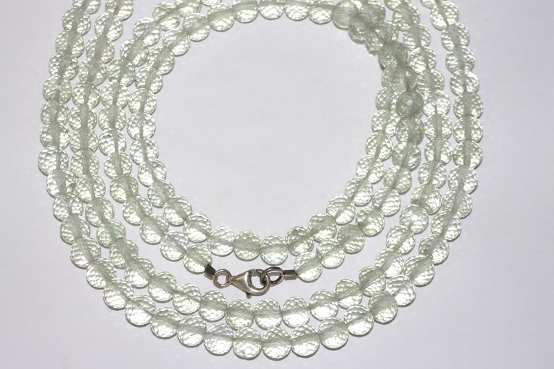 Lemmonquarz ball chain fac. approx. 6.5-7mm/43cm