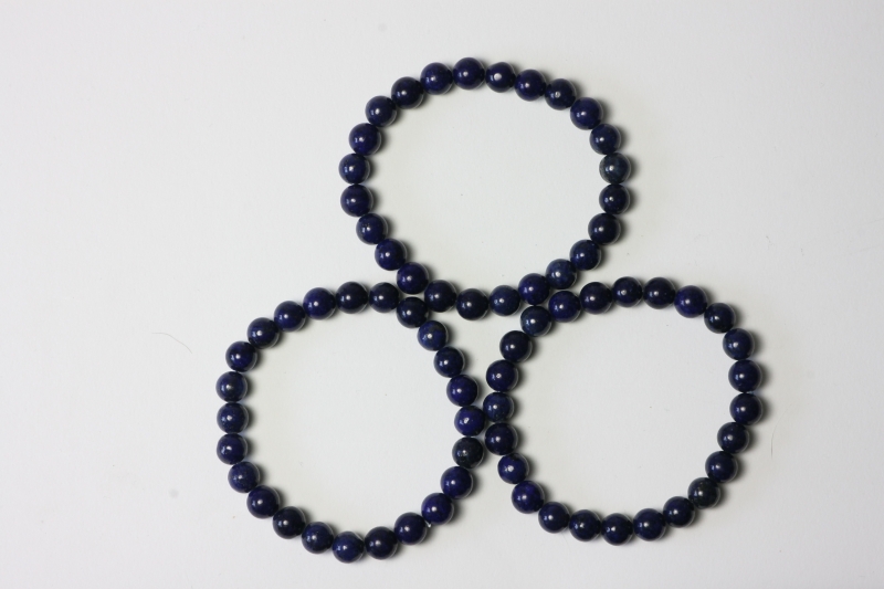 Lapis farbeh. Kugelarmband 8 mm