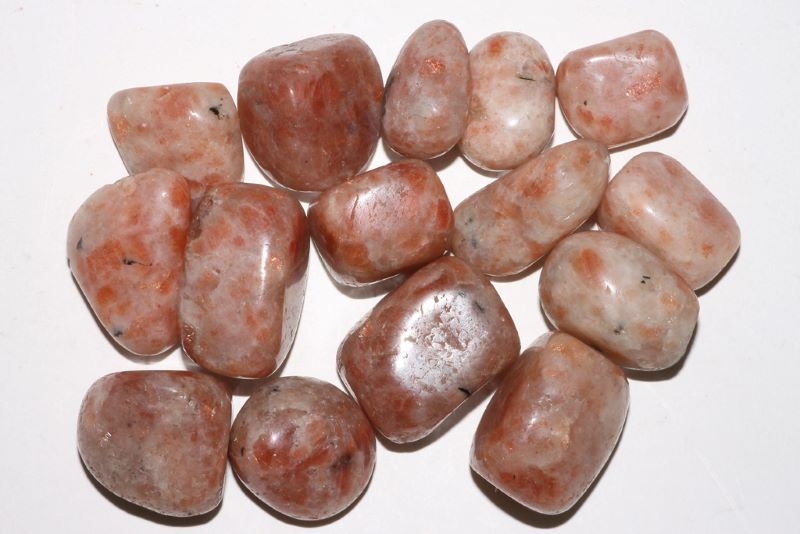 0.5kg sunstone tumbled stones L India