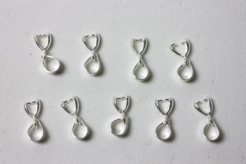 Clip eyelet for pendant mini approx. 11.5 g / 50 pieces.