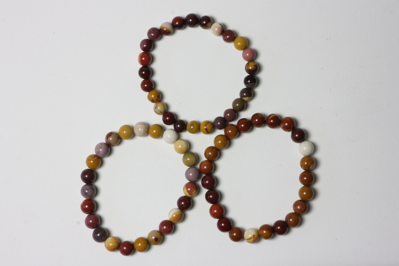 Mookaite Ball Bracelet 8 mm