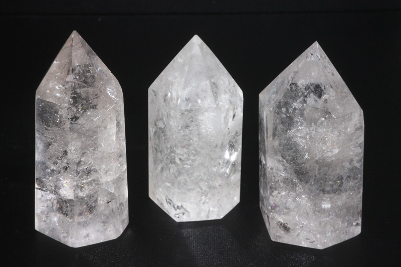 Rock crystal points, pol. B 160-200gr