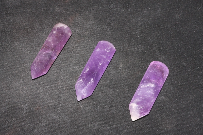 Massagestab Amethyst Bolivien 5-8cm #1