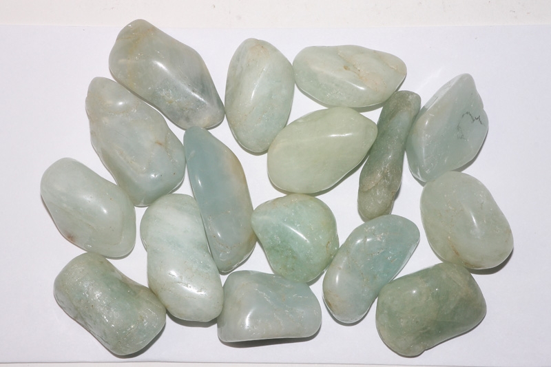 0.5kg aquamarine tumbled stones Brazil XL