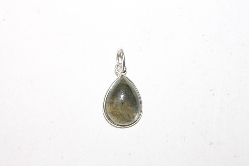 Labradorite Pendant Cab. Drop 925silver