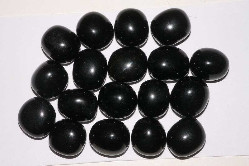 0.5kg obsidian black tumbled stones L