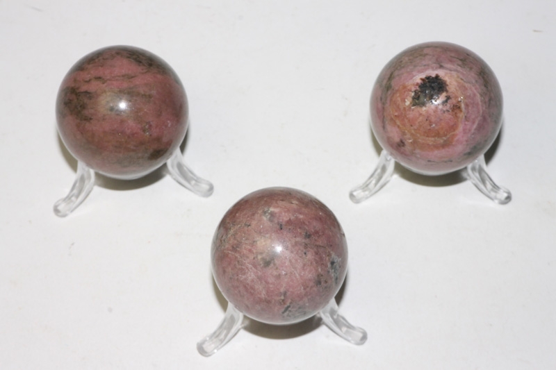 Gemstone balls 40mm Rhodonite A