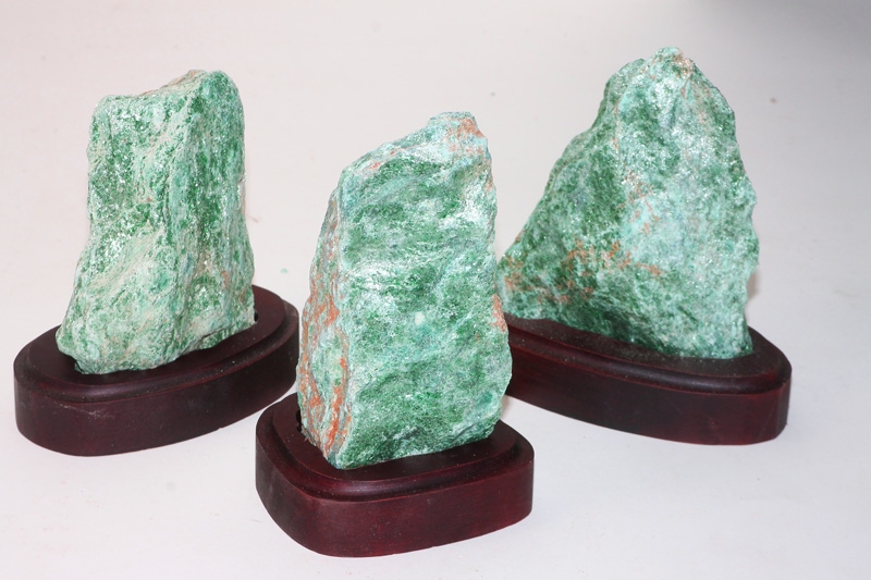 Fuchsite wooden base Bras. 0.5-0.7kg #3