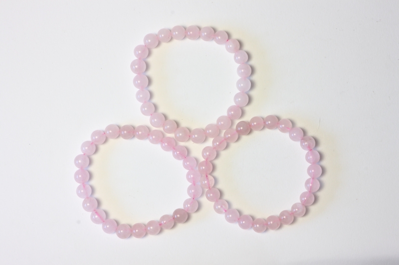 Rose Quarz Ball Bracelet 8 mm