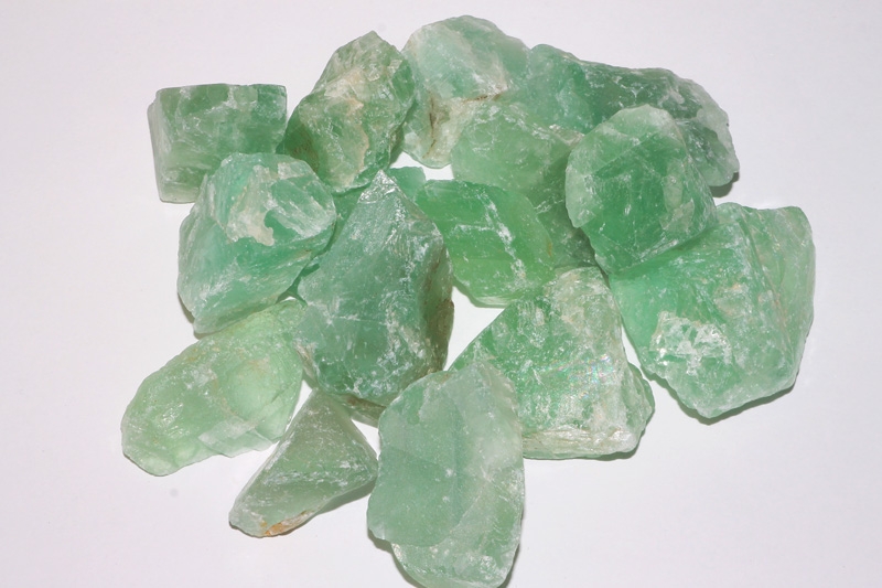 1Kg green fluorite rough stones 20-50mm