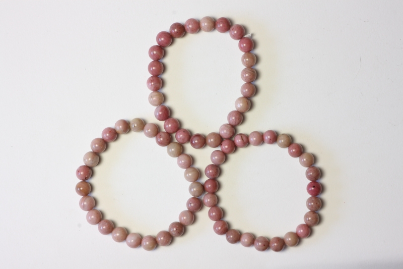 Rhodonite Ball Bracelet 8 mm