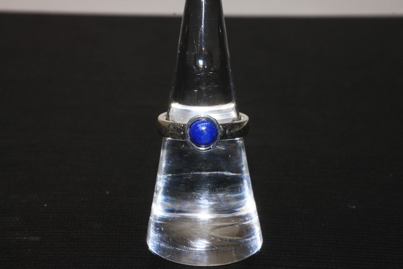 Lapis Ring Cab. 6mm 925erSilber