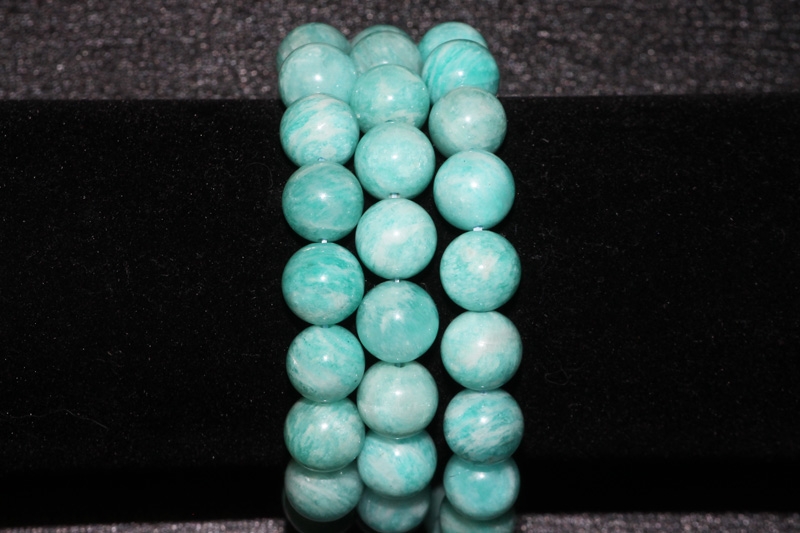 Amazonite A+ Peru ball bracelet 10mm