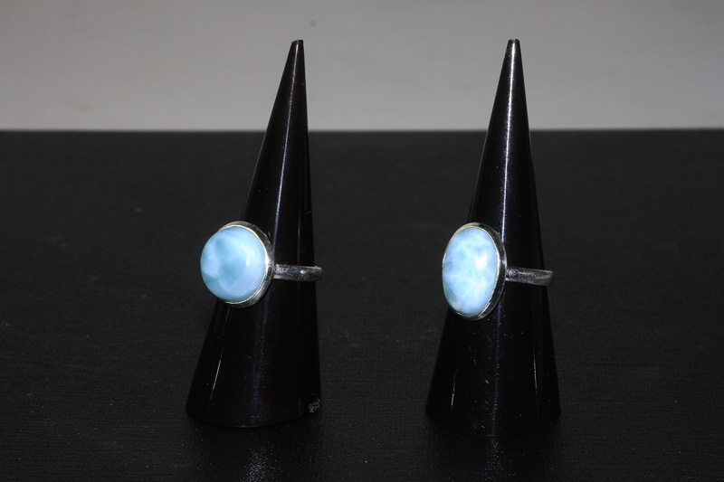 Larimar Ring Cab. freeform 925erSilber variabel