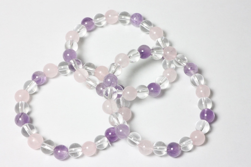 Multicolor Quarz Kugelarmband 8 mm