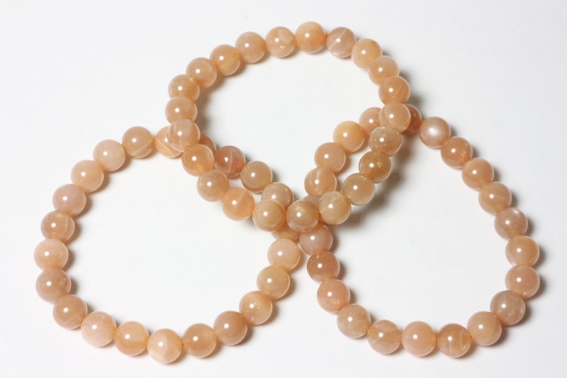 Moonstone A+ bead bracelet 8mm