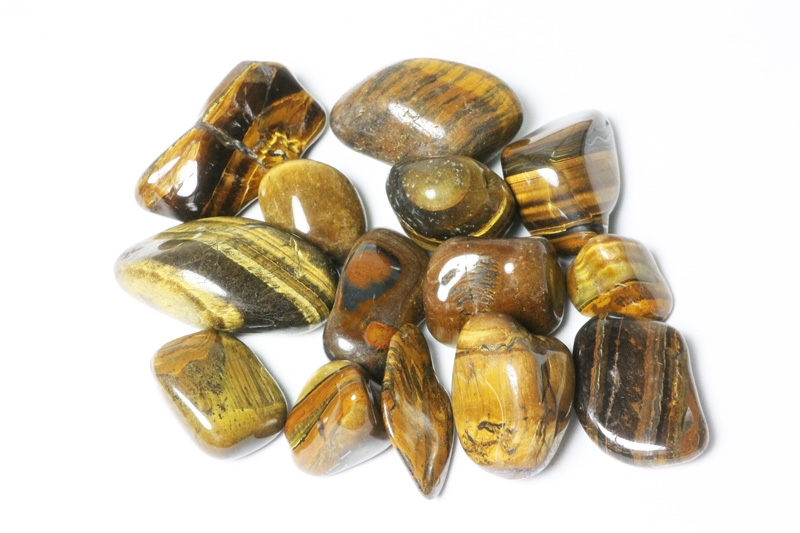 0,5kg Tigereye gold tumbled stones, S.-Africa 2nd.-Qual.