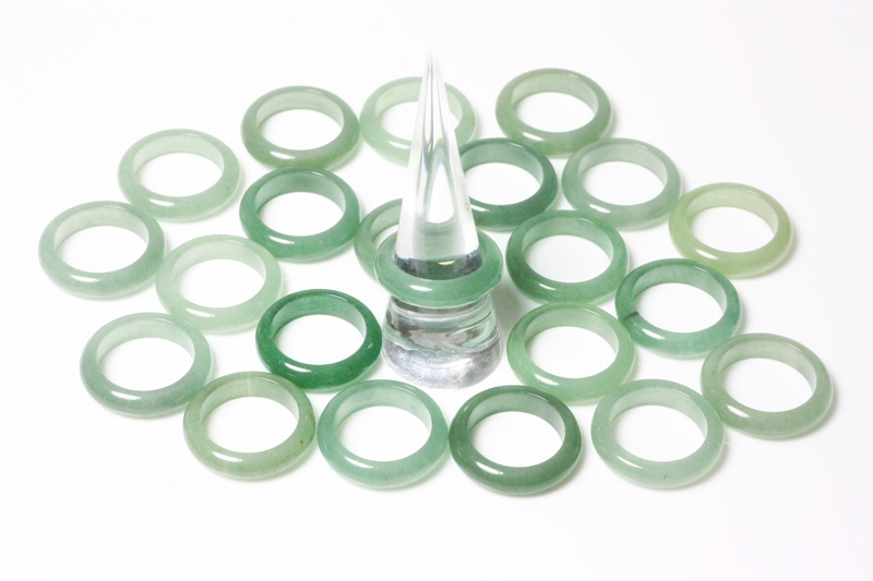 10erSet Aventurin Ringe ca.5-5,5mm