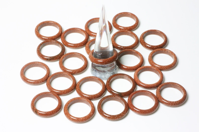 10erSet Goldfluß synth. Ringe ca.5-5,5mm