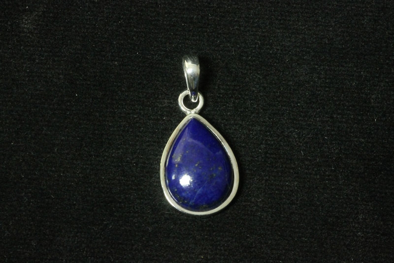 Lapis Anhänger Tropfen ca.15x25mm 925erSilber