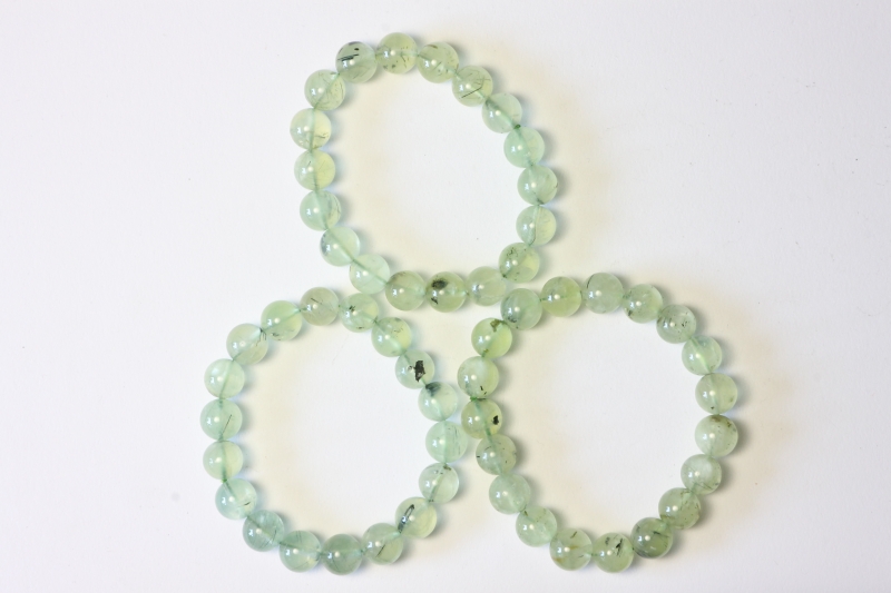 Prehnite ball bracelet 10mm