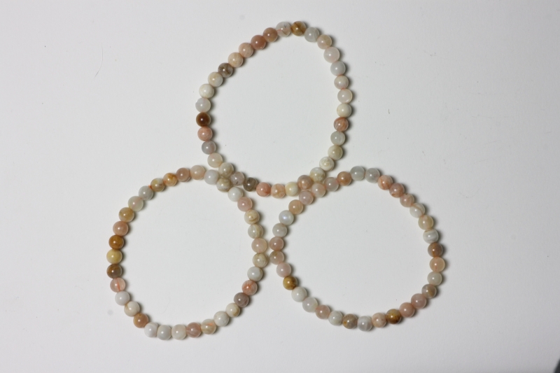 Moonstone multi ball bracelet 6mm