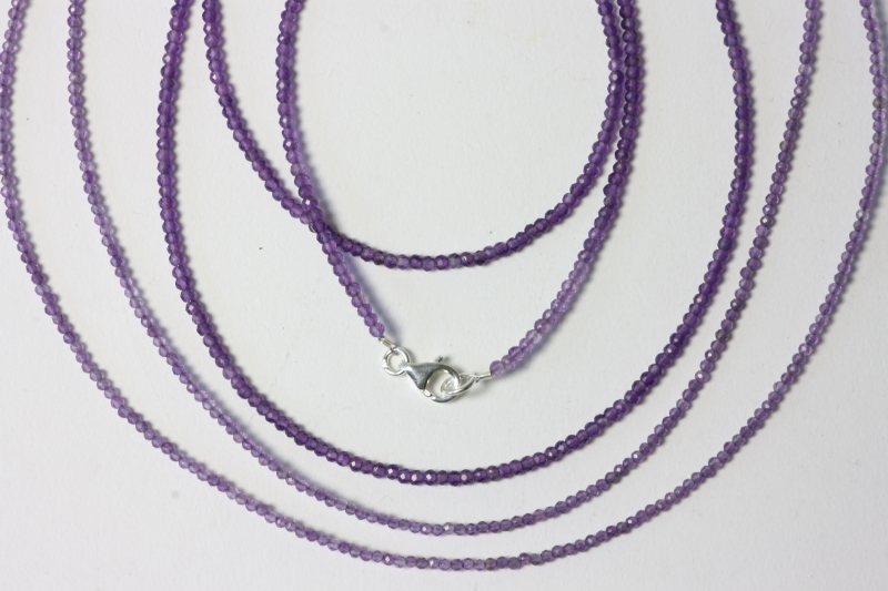 Amethyst ball chain fac. approx. 2mm/45cm