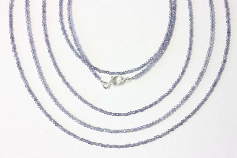 Iolite ball chain fac. approx. 2mm/45cm