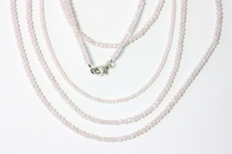 Morganite ball chain fac. approx. 2mm/45cm