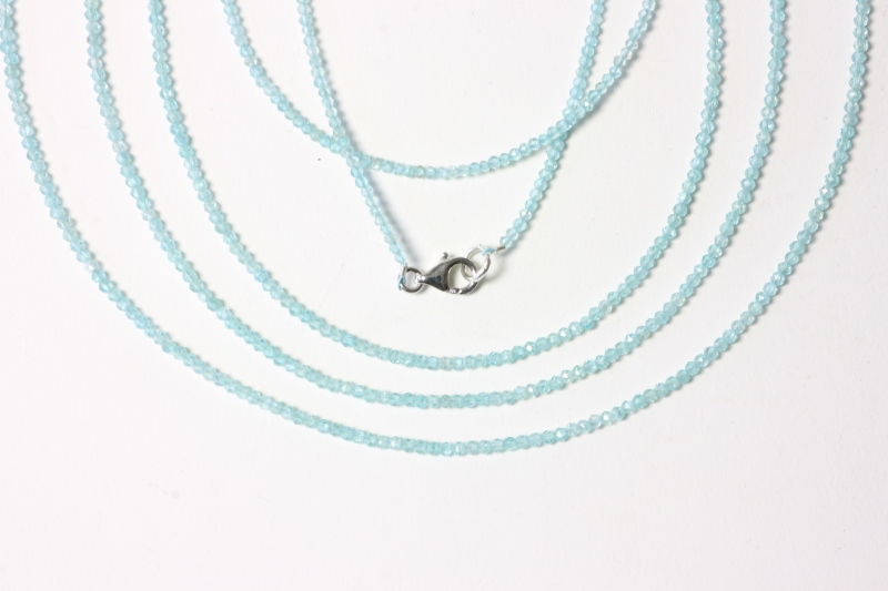 Apatite skyblue ball chain fac. approx. 2.5mm/45cm