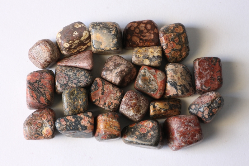 0,5kg Leopard jasper tumbled stones, Mexico