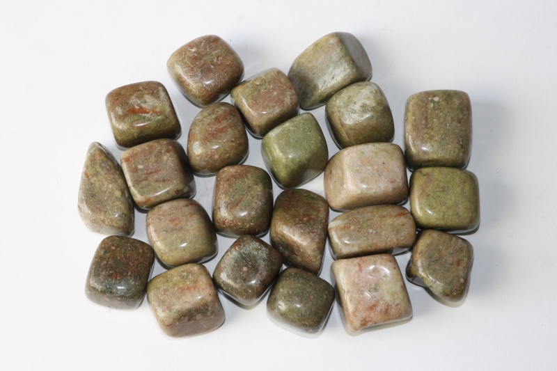 0,5kg Unakite tumbled stones, B-Qual.