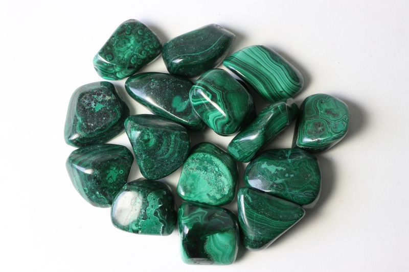 0,5kg Malachite tumbled stones, Congo