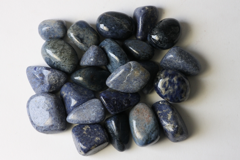 0,5kg Dumortierite tumbled stones, Mozambique