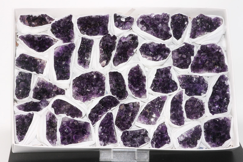 1 Large-Karton Amethyst-Stufen Uruguay AA