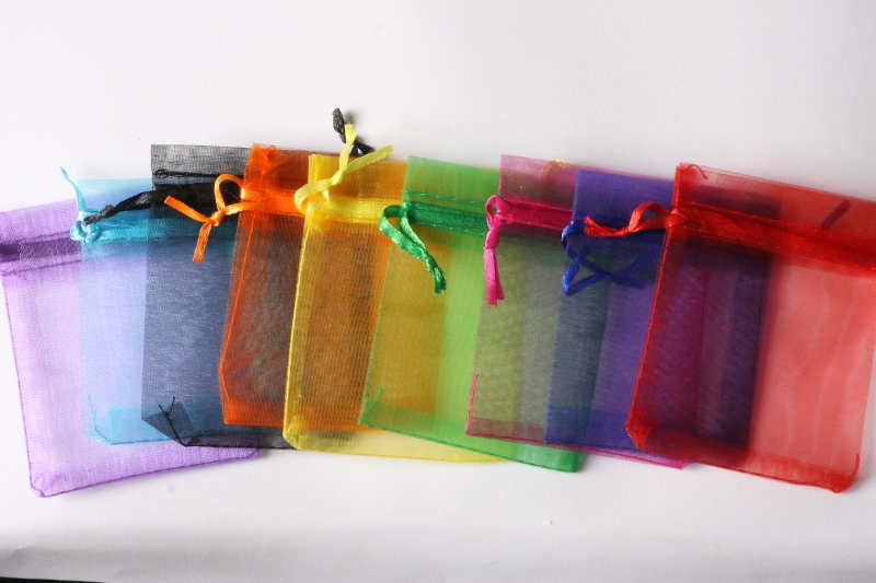 12pcs. Organza bag, approx. 70x90mm