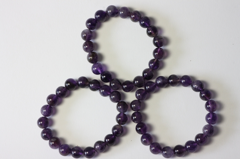 Amethyst Kugelarmband 10 mm