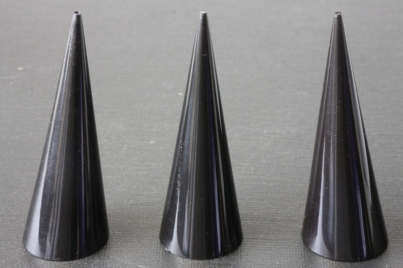 3pcs. Ring cone acrylic black