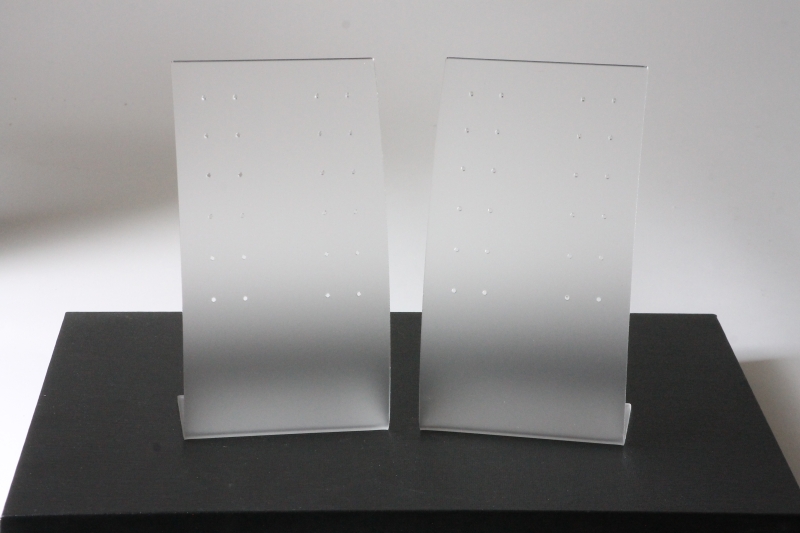 Set of 3 acrylic earring stands for 12 pairs