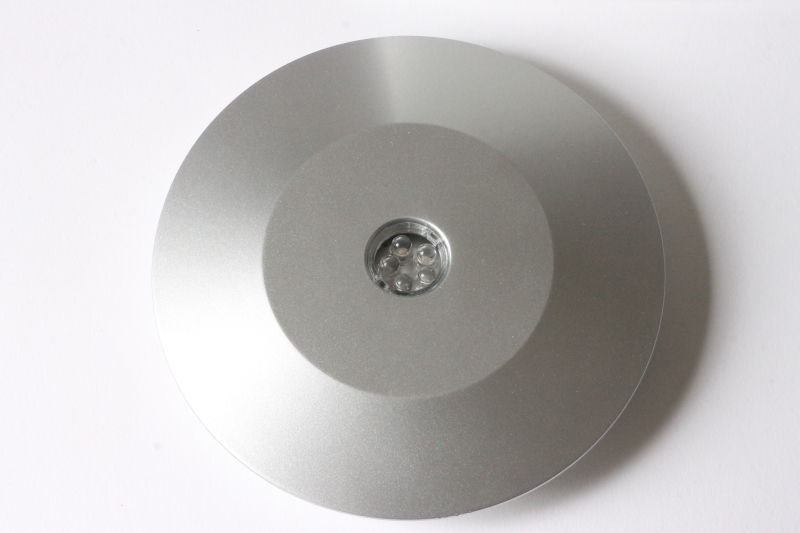 LED lighting base UFO silver