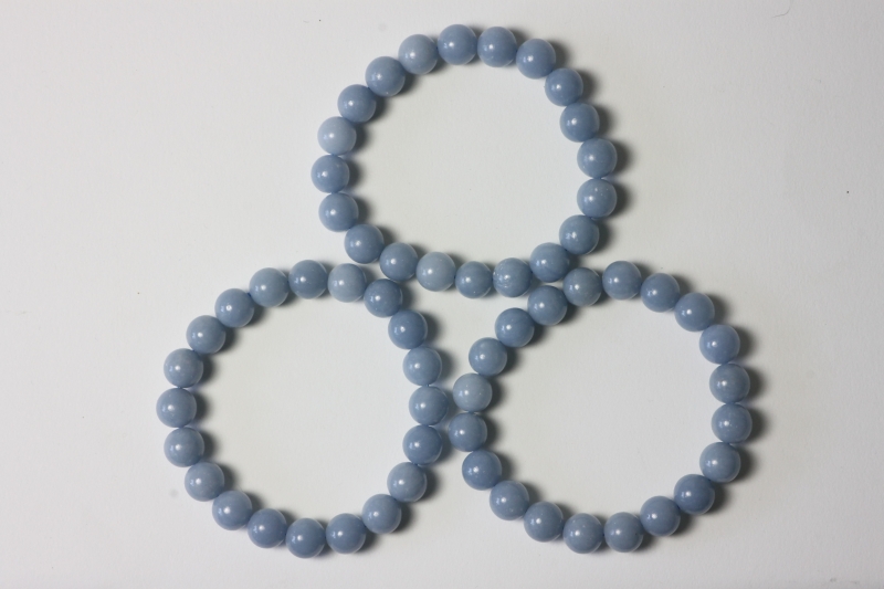 Angelite Ball Bracelet 10 mm