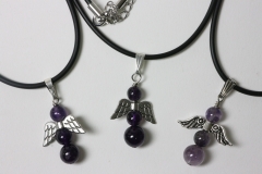 Amethyst angel pendant / necklace