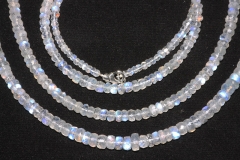 Regenb. Moonstone chain button fac. A approx. 5-6mm/45cm