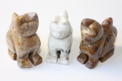 Verst. Holz Katze Burma ca.47x40x16mm