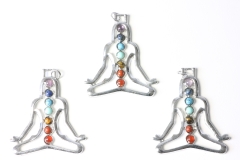 3pcs. Chakra pendant Buddha