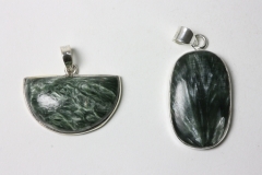 Seraphinite pendant 925 silver 8-12gr.