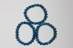 Apatite blue Ball Bracelet 8 mm